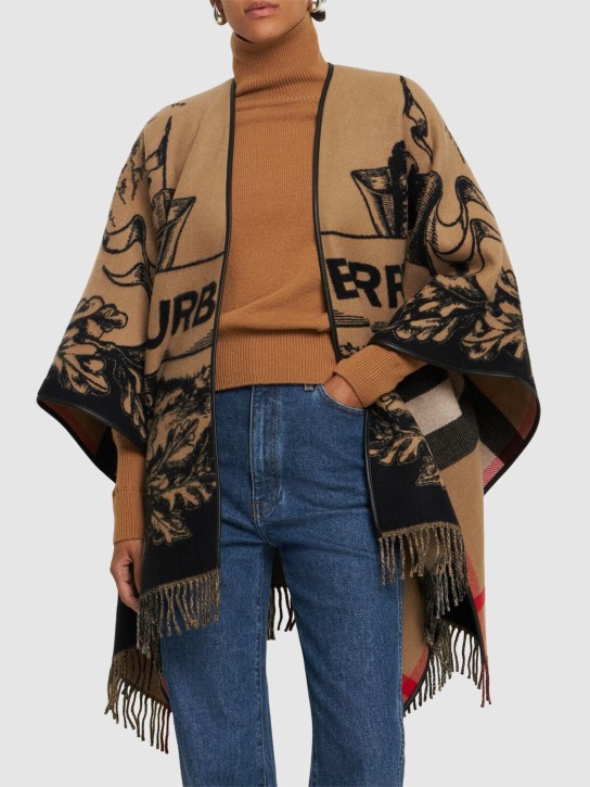 Burberry: Mantella Gallant Knight in lana - women_1 | Luisa Via Roma