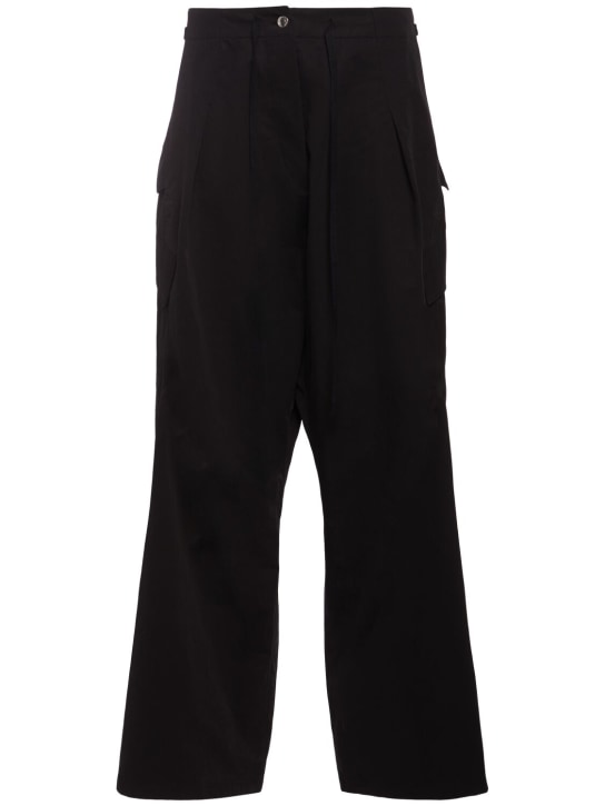 Alexander McQueen: Pantalones de algodón - Negro - women_0 | Luisa Via Roma