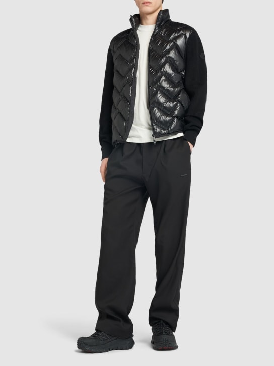 Moncler: Daunenjacke aus Baumwollstrick - men_1 | Luisa Via Roma