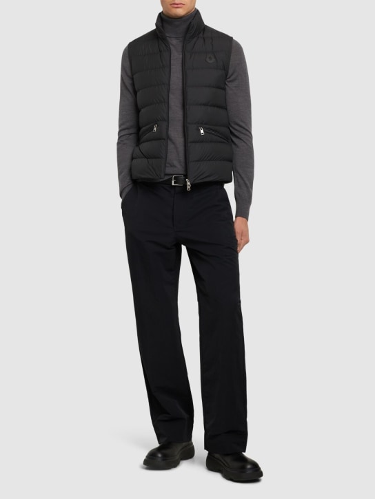 Moncler: Treompan tech down gilet - men_1 | Luisa Via Roma