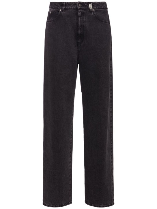 Alexander McQueen: Organic denim jeans - Black - women_0 | Luisa Via Roma