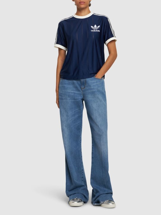 adidas Originals: 3 Stripes crewneck t-shirt - women_1 | Luisa Via Roma