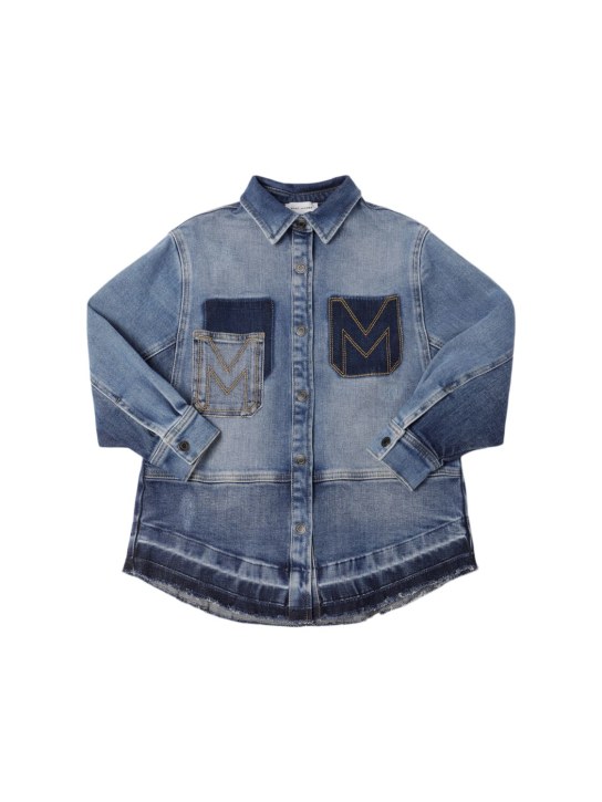 Marc Jacobs: Camisa de denim de algodón - Azul - kids-boys_0 | Luisa Via Roma