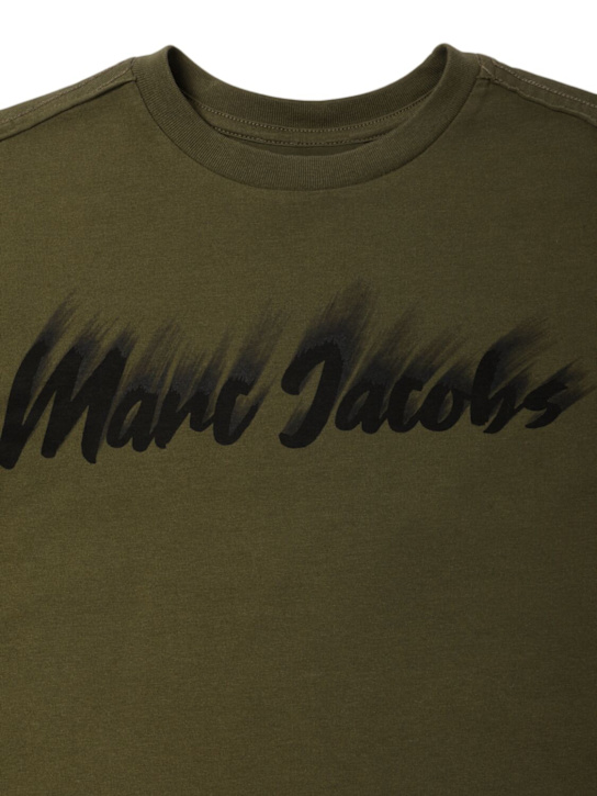 Marc Jacobs: Cotton jersey long sleeve t-shirt - kids-boys_1 | Luisa Via Roma