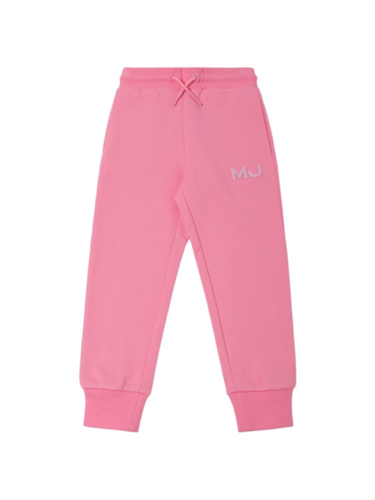 Marc Jacobs: Pantalones deportivos de algodón de rizo - Rosa - kids-girls_0 | Luisa Via Roma