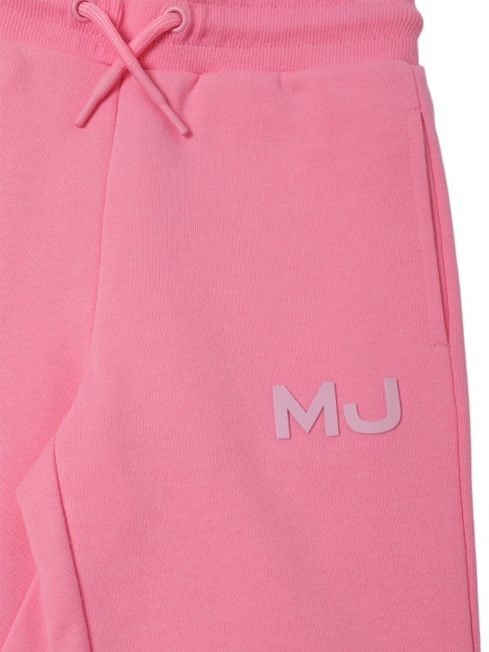 Marc Jacobs: Cotton terry sweatpants - Pink - kids-girls_1 | Luisa Via Roma