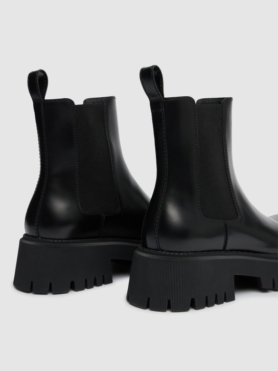 Balenciaga: Tractor Bootie L20 leather boots - Black - men_4 | Luisa Via Roma