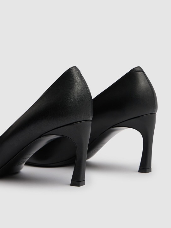 Roger Vivier: 70mm Belle Vivier leather pumps - Black - women_4 | Luisa Via Roma