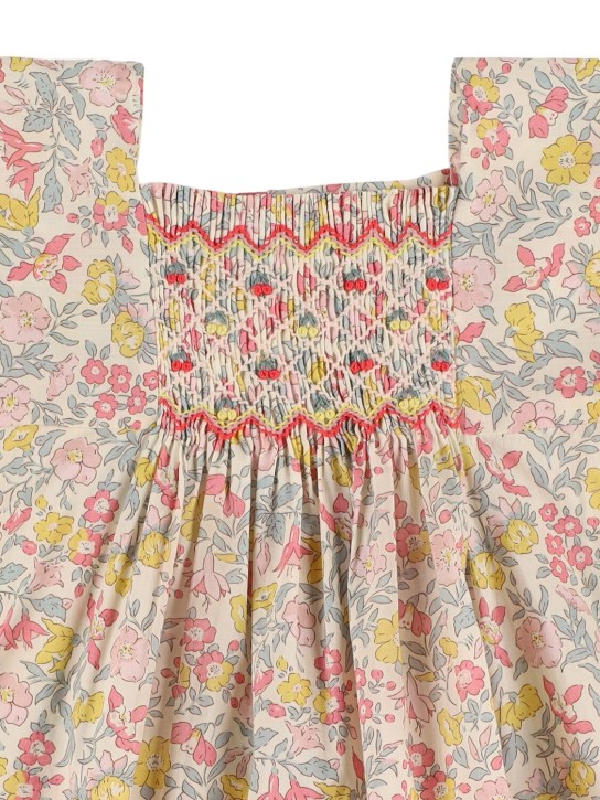 Bonpoint: Printed cotton poplin dress - Renkli - kids-girls_1 | Luisa Via Roma