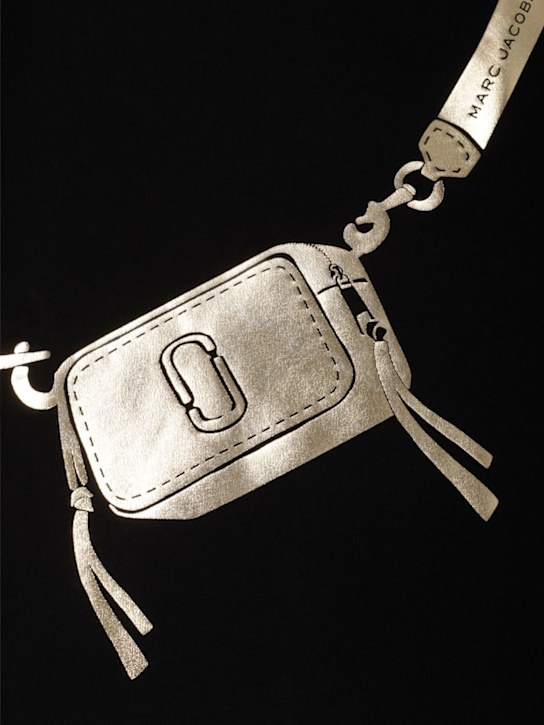 Marc Jacobs: T-shirt in jersey di misto cotone con stampa - kids-girls_1 | Luisa Via Roma