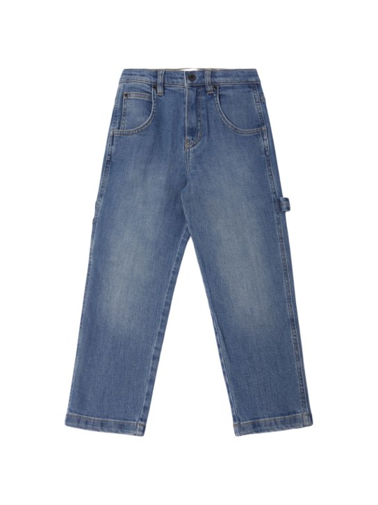 Marc Jacobs: Jeans de denim de algodón stretch - Azul - kids-girls_0 | Luisa Via Roma