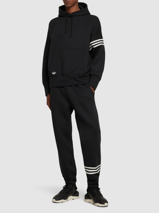 adidas Originals: Neuclassics hoodie - Black - men_1 | Luisa Via Roma