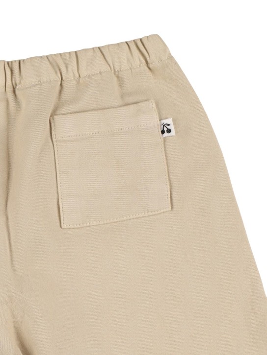 Bonpoint: Pantalones de gabardina de algodón - Beige - kids-girls_1 | Luisa Via Roma