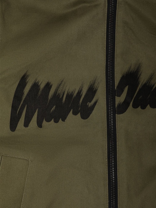 Marc Jacobs: Reversible hooded jacket - Beige/Green - kids-boys_2 | Luisa Via Roma