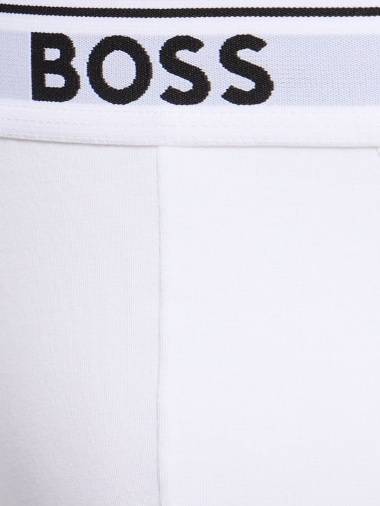 Boss: Lot de 3 slips en coton - Blanc - men_1 | Luisa Via Roma