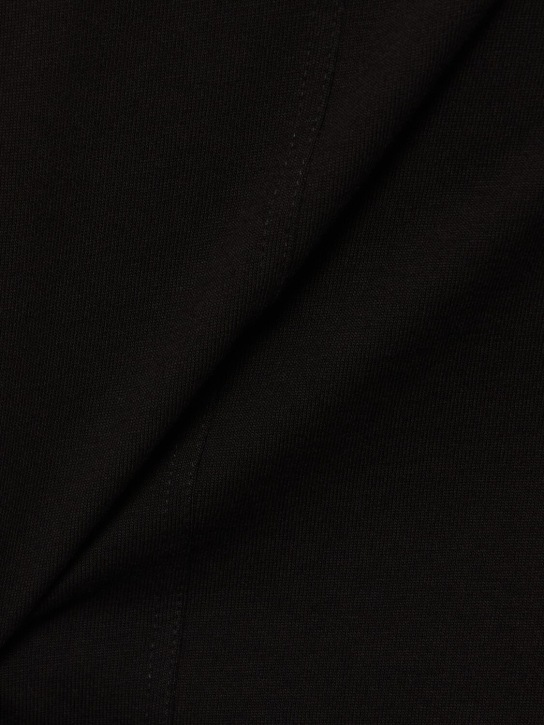 Rick Owens: Hoodie cotton jersey sweatshirt - Black - men_3 | Luisa Via Roma