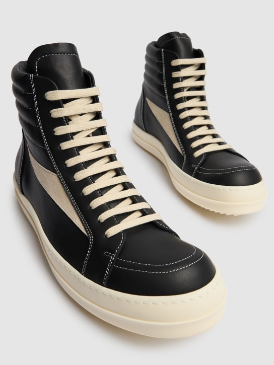 Rick Owens: High Vintage sneakers - Black/Milk - men_2 | Luisa Via Roma