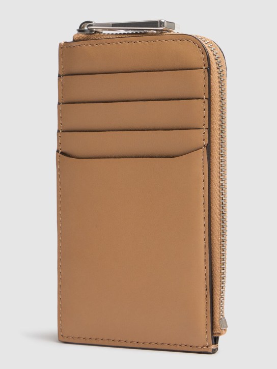 Moncler: Flat leather card holder - men_3 | Luisa Via Roma