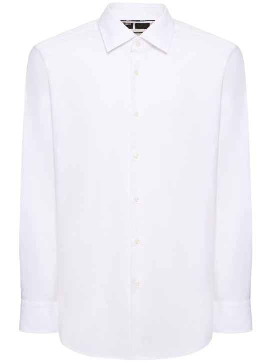 Boss: Hank科技织物衬衫 - 白色 - men_0 | Luisa Via Roma