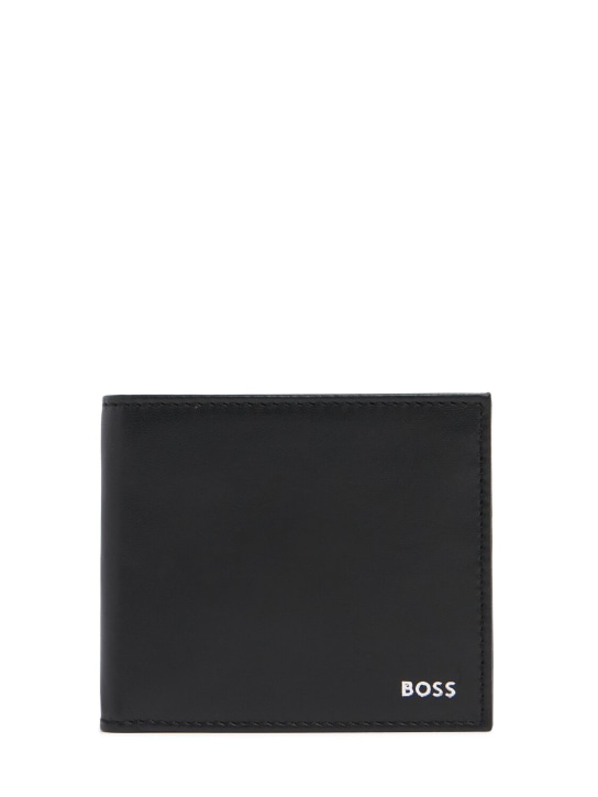 Boss: Randy leather wallet - Black - men_0 | Luisa Via Roma