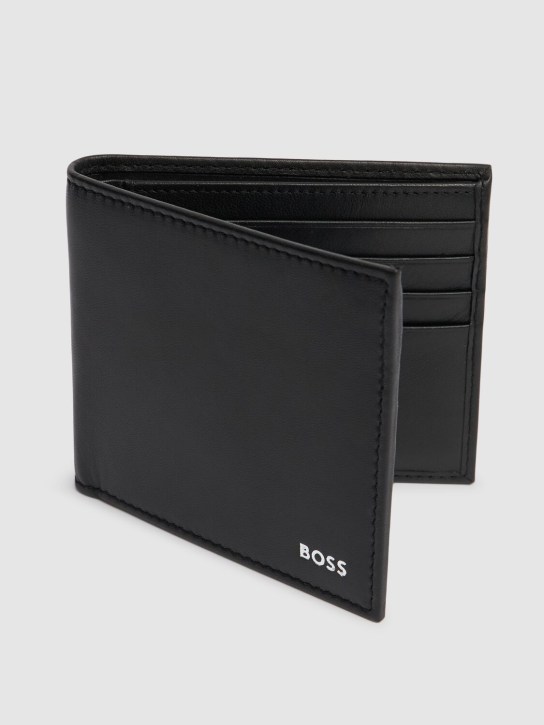 Boss: Randy leather wallet - Black - men_1 | Luisa Via Roma