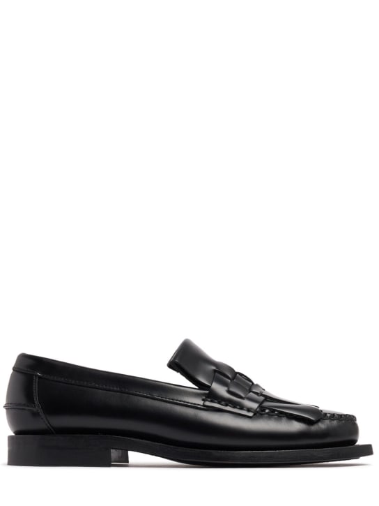 Hereu: 20mm Marti leather loafers - Siyah - women_0 | Luisa Via Roma