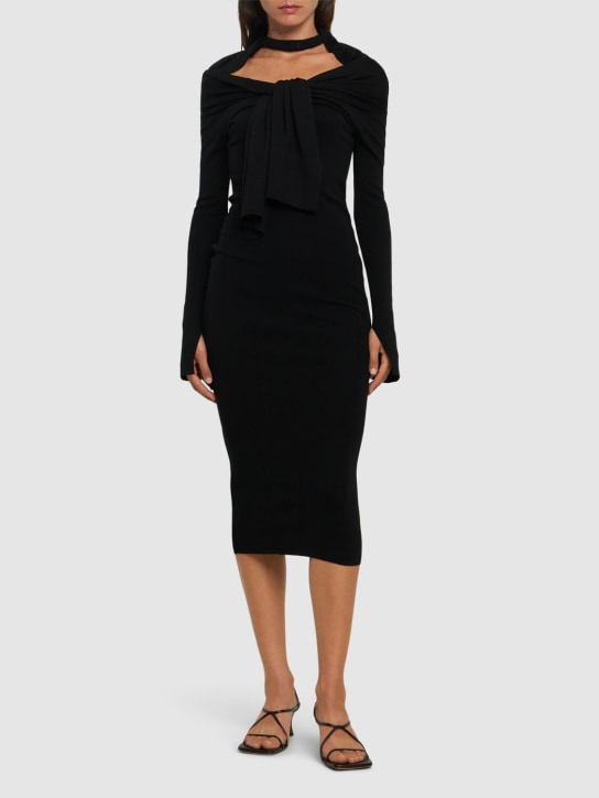 Jacquemus: La Robe Doble knit dress w/ knot - women_1 | Luisa Via Roma