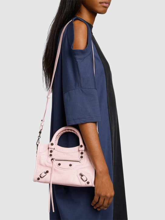 Balenciaga: Bolso mini Le City Arena Lamb - Petal Pink - women_1 | Luisa Via Roma