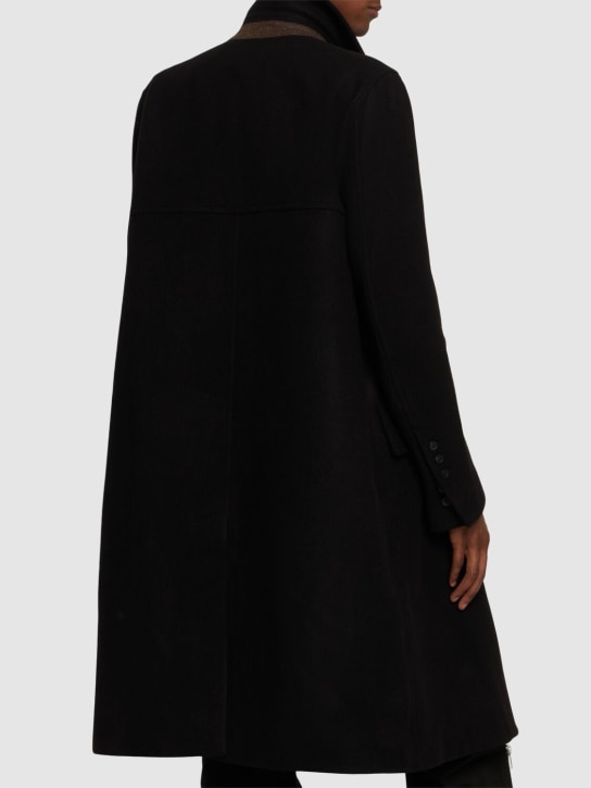 Rick Owens: Cappotto doppiopetto Officer in lana - men_2 | Luisa Via Roma