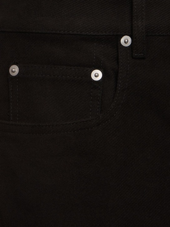 Rick Owens: Geth brushed heavy twill jeans - men_3 | Luisa Via Roma