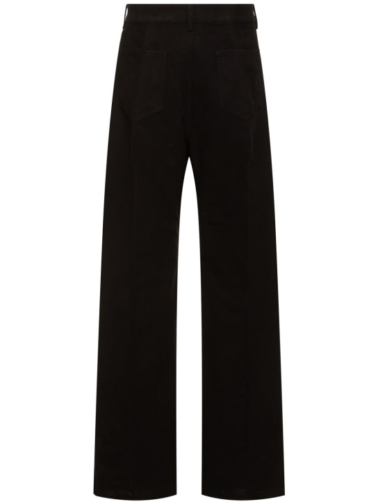 Rick Owens: Geth brushed heavy twill jeans - men_4 | Luisa Via Roma