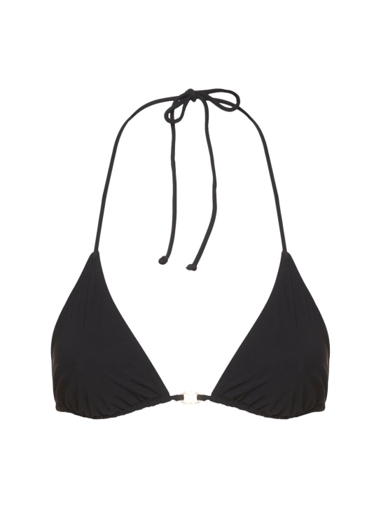 Tory Burch: Haut de bikini Solid Gemini Link - Black/Gold - women_0 | Luisa Via Roma