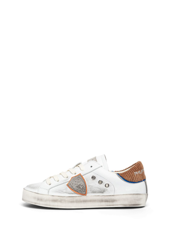 PHILIPPE MODEL: Leather lace-up sneakers - kids-boys_0 | Luisa Via Roma