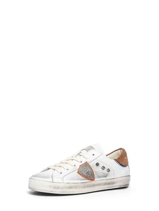 PHILIPPE MODEL: Leather lace-up sneakers - kids-boys_1 | Luisa Via Roma