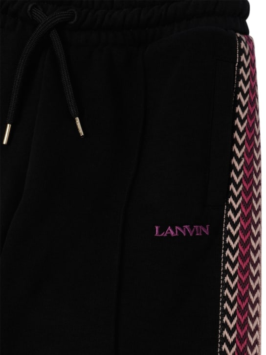 Lanvin: コットンスウェットパンツ - kids-girls_1 | Luisa Via Roma