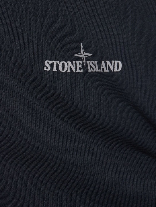 Stone Island: Hooded sweatshirt - Azul Marino - men_1 | Luisa Via Roma