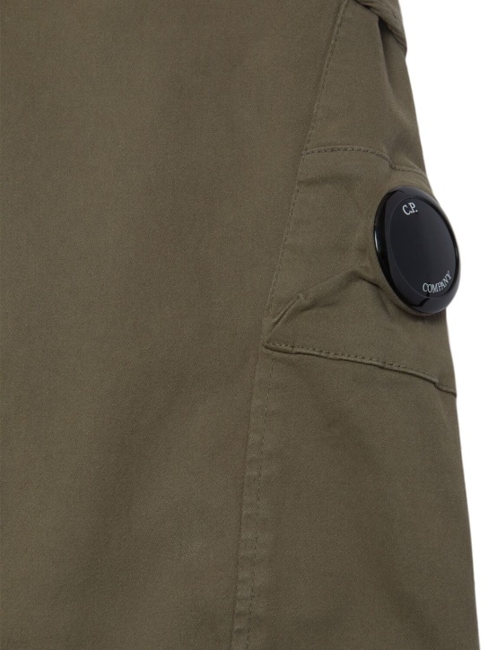 C.P. Company: Stretch cotton cargo pants - kids-boys_1 | Luisa Via Roma