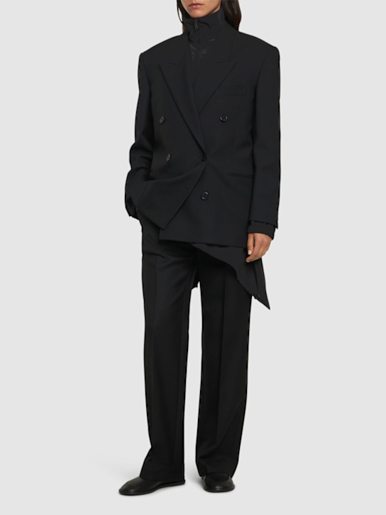 The Row: Albereta flared wool pants - women_1 | Luisa Via Roma