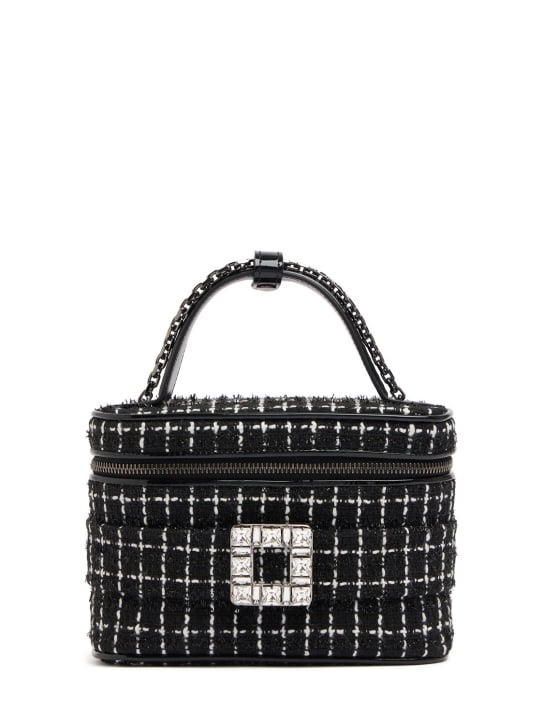 Roger Vivier: Micro Vanity top handle bag - Black - women_0 | Luisa Via Roma