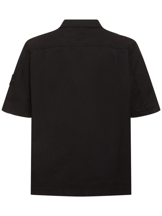 Stone Island: Short sleeve overshirt - men_4 | Luisa Via Roma