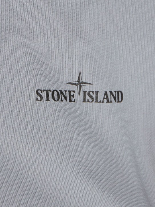 Stone Island: Hooded sweatshirt - Grey Green - men_1 | Luisa Via Roma