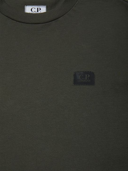 C.P. Company: Cotton jersey logo t-shirt - kids-boys_1 | Luisa Via Roma
