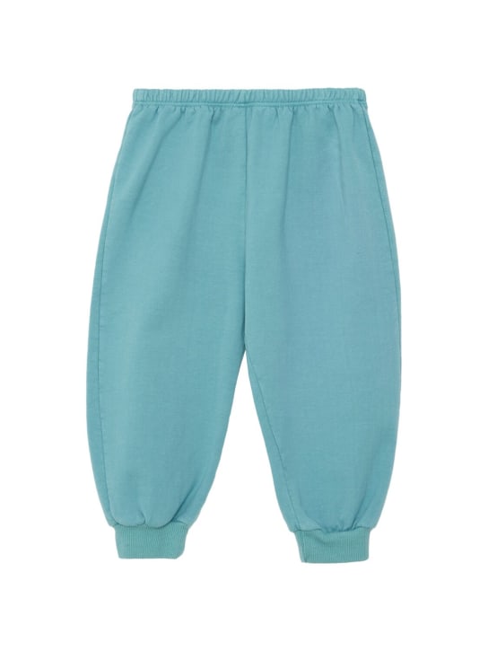 Weekend House Kids: Printed organic cotton blend sweatpants - Green - kids-boys_1 | Luisa Via Roma