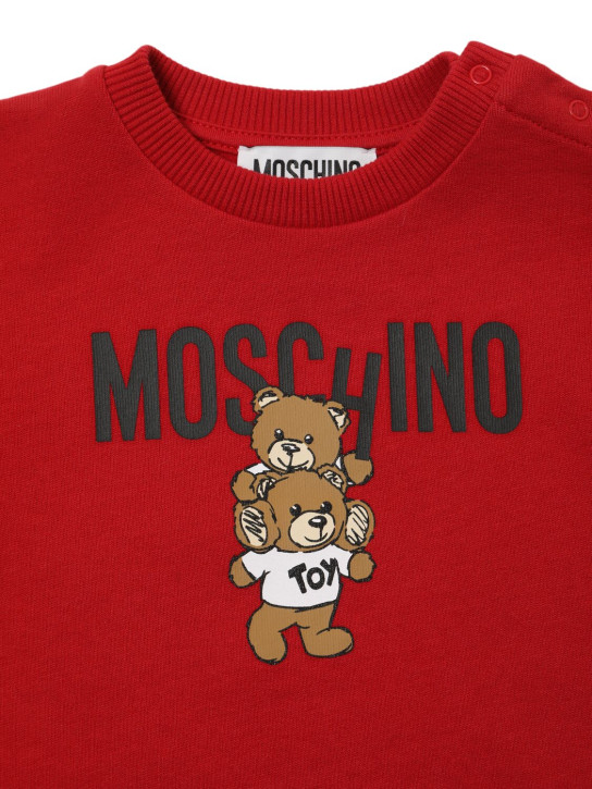 Moschino: コットンスウェットワンピース - kids-girls_1 | Luisa Via Roma