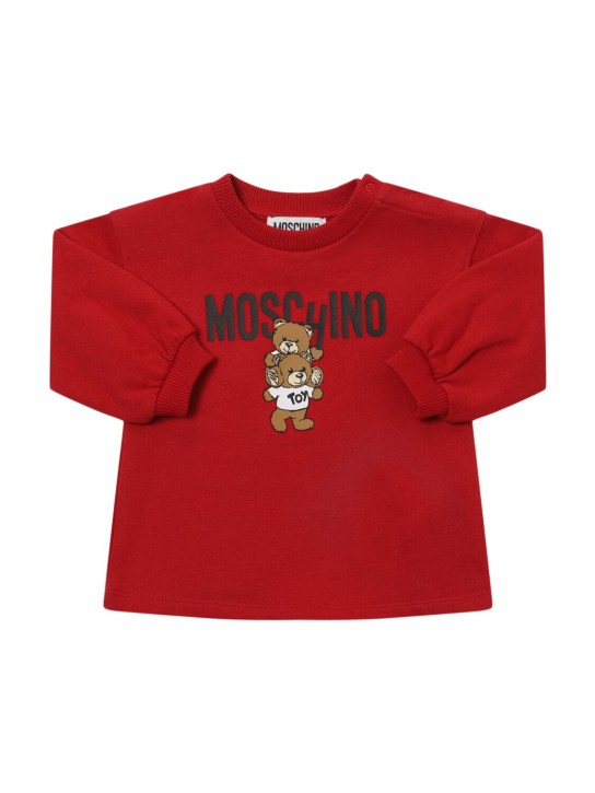 Moschino: コットンスウェットワンピース - kids-girls_0 | Luisa Via Roma