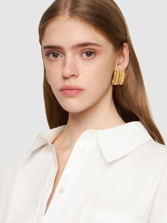 Paola Sighinolfi: Small Sonora stud earrings - Gold - women_1 | Luisa Via Roma