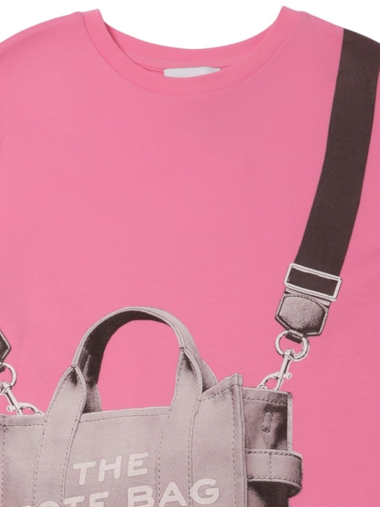 Marc Jacobs: Printed cotton jersey dress - Fuchsia - kids-girls_1 | Luisa Via Roma