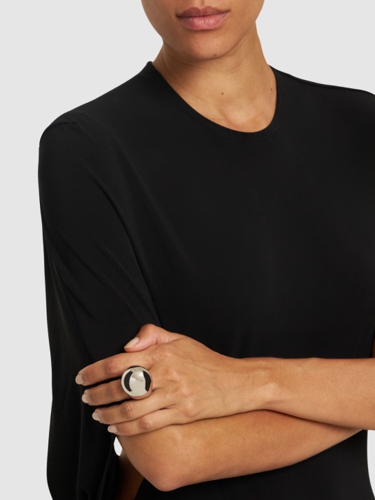 Courrèges: Drop metal ring - women_1 | Luisa Via Roma