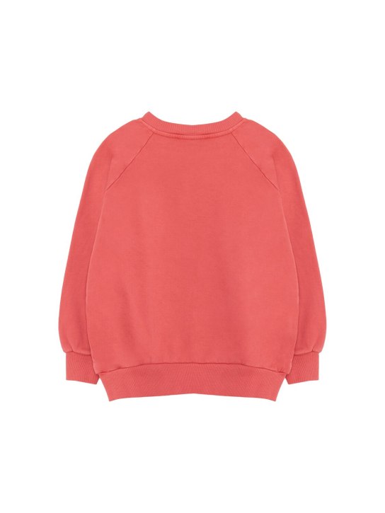 Weekend House Kids: Printed organic cotton blend sweatshirt - Red - kids-girls_1 | Luisa Via Roma