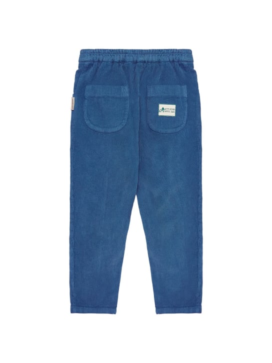 Weekend House Kids: Pantalon en coton biologique côtelé - Bleu - kids-boys_1 | Luisa Via Roma